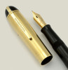 Eversharp Skyline Fountain Pen - Demi, Black w Gold Cap, Manifold Fine (Very Nice, Restored)