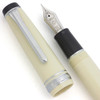 Sailor Pro Gear Fountain Pen - Standard Size, Ivory w Chrome Trim, 21k H-MF Nib (Excellent +, Works Well)