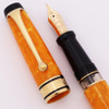 Aurora Optima Sole LE Fountain Pen - Yellow Auroloide, 18k Medium Nib (Near Mint, Works Well)