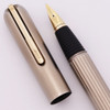 Lamy Persona Fountain Pen (1990s) - Titanium, Ribbed Barrel,  C/C, 18k Broad Nib (Excellent +, Works Well)