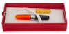 Stipula Passaporto "Miami Sunset" LE Fountain Pen - Clear Orange Barrel/Black Cap, Cartridge/Eyedropper, Fine Steel Nib (Near Mint In Box, Works Well)