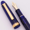 Platinum 3776 Century Fountain Pen - Chartres Blue w/Gold Trim, C/C, 14k Fine Nib (Near Mint in Box, Works Well)