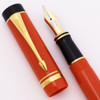 Parker Duofold Centennial SE Fountain Pen (1990) - Orange, Medium 18k Nib (Near Mint in Box, Works Well)