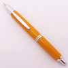 Pilot Vanishing Point (2007) - Yellow w Rhodium Trim, C/C,  18k Broad Italic (Near Mint, Works Well )
