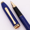 Cross Townsend Rollerball Pen (1998-9) - Lapis Lazuli Lacquer w Gold Trim  (Near Mint,  Works Well) Cross Townsend Rollerball Pen (1998-9) - Lapis Lazuli Lacquer w Gold Trim  (Near Mint,  Works Well)