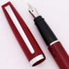 Aurora Style Fountain Pen - Paprika Red, Fine Steel Nib (Excellent +, Never Inked)