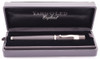 Yard-O-Led Retro Standard Fountain Pen - Black w Sterling Trim, 18k Fine (Near Mint in Box, Works Well)