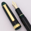 Platinum 3776 Century Fountain Pen - Laurel Green w Gold Trim, C/C,  14k Medium Nib (Near Mint, Works Well)