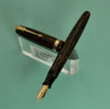 Parker Vacumatic Fountain Pen - 1945 Golden Pearl, Chevron Band, Fine (Very Nice, Restored)