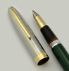 Sheaffer Sentinel Deluxe TM Fountain Pen - 1954, Evergreen Green, Medium-Fine (Superior, Restored)