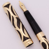 Eagle Eyedropper Fountain Pen (1920s) - Gold Filigree Overlay,  Fine Eagle Pencil Co 14k Flex Nib (Excellent, Works Well)