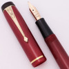 Conway Stewart 759 (1950s) - Pink Moire, Broad Semi-Flex 14k Nib (Excellent, Restored)