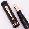 Conway Stewart Duro Fountain Pen (First Version, 1920-30s) - Standard Size, Black Vulcanite, Flange Lever Filler, 14k Flexible Fine Nib (Excellent, Restored) Conway Stewart Duro Fountain Pen (First Version, 1920-30s) - Standard Size, Black Vulcanite, Flange Lever Filler, 14k Flexible Fine Nib (Excellent, Restored)