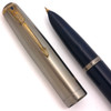 Parker 51 Ariel Kullock "Fantasy" Aerometric - Double Jewel, Navy Blue, Lustraloy Cap, Fine Gold Nib (Excellent, Works Well)