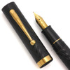 Sheaffer No Nonsense Old Timer Fountain Pen (1990s/2000s) - Herringbone, Gold Plated Trim, Fine GP Nib (Excellent, Works Well)