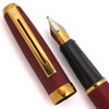 Sheaffer Prelude Fountain Pen  - Cranberry Matte w GT, C/C, Broad Steel Nib (New Old Stock)
