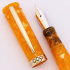 Loiminchay Mini Qian Long Fountain Pen (Olympics LE, 2008) - Orange, Gold Plated Trim, Fine 18k Nib (New Old Stock)