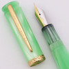 Loiminchay Mini Qian Long Fountain Pen (2008) - Green, Gold Plated Trim, 18k Medium Nib (New Old Stock)