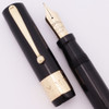 Sheaffer  Lifetime Oversized Autograph Flat Top (1920s) - Black with 14k Trim, Lever Filler, Fine Lifetime Nib (Very Nice, Restored)