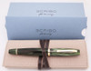 Scribo Feel Fountain Pen - Verde Bosco Green w Gold Trim, Piston Filler, 14k Extra-Fine Flex Nib (Excellent + in Box, Works Well)