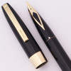 Sheaffer Imperial Lifetime Cartridge Pen (1963) - Black w GT, Medium 14k Inlaid Nib, Button Converter (Excellent, Works Well)