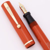 Sheaffer Flat Top 3-25 (early 1920s) -  Orange, Full Size, Lever Filler, Fine 3-25 Nib (Excellent +, Restored)
