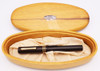 Stipula Novecento Original Fountain Pen (Itraly, 1993) - Black Ebonite, Vermeil Trim, C/C, 18k Broad Nib (Excellent in Box, Works Well) Stipula Novecento Original Fountain Pen (Itraly, 1993) - Black Ebonite, Vermeil Trim, C/C, 18k Broad Nib (Excellent in Box, Works Well)