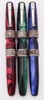 Curtis Australia Elegance Fountain Pen - "Scrolls" Style, Sterling Trim, Various Resins, Medium 14k Nib  (New Old Stock)