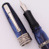 Curtis Australia Classic Fountain Pen - "Fleur de Lis" Style, Sterling Trim, Various Resins, Steel Nibs (New Old Stock)
