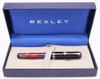 Bexley The Ohio Cities Collection "Ashland"  Fountain Pen (2012) -  Black Cap w/ Blue w/Brown Swirls Barrel, C/C, Medium Two-Tone Nib (Near Mint, in Box, Works Well)