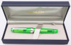 Sailor Pro Gear Fountain Pen ( Standard Size) - Green Demonstrator, 21k H-M Nib (Excellent + in Box, Works Well) Sailor Pro Gear Fountain Pen ( Standard Size) - Green Demonstrator, 21k H-M Nib (Excellent + in Box, Works Well)