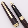 Sailor Precious Wood Fountain Pen (c. 2000) - Lacquered Ebony Wood, Gold Trim, M 18k Nib (Excellent + in Box, Works Well) Sailor Precious Wood Fountain Pen (c. 2000) - Lacquered Ebony Wood, Gold Trim, M 18k Nib (Excellent + in Box, Works Well)