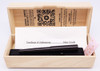 Wancher Sekai Aizu Urushi Fountain Pen - Ebony Wood w Urushi Coating, C/C, 1.5mm Stub Nib (New in Box)