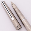 Pilot Long Murex Fountain Pen  (Japan, 1980) - Stainless Steel, C/C, Fine Integrated Nib, Hard to Find (Excellent +, Works Well)