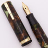 Waterman Lady Patricia Fountain Pen - Moss Agate, Medium Flexible Nib (Excellent, Restored)