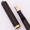 Waterman 52 V Ring Top Fountain Pen (1920s) - Smooth Hard Rubber w/GT, Lever Filler, Extra-Fine Flexible Waterman's Gold Nib (Excellent, Restored)