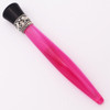Curtis Australia Mini "Frolic" Ballpoint Pen - Pink Frost w Sterling Top Band (New, Works Well)