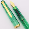 Reform Demonstrator Fountain Pen (Germany) - Green Demonstrator w GP Trim, C/C, Medium GP Nib (Excellent, Works Well)