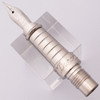 S T Dupont Olympio Large 18k Nib - Medium, Silver-Toned 18k, Silver-Tone Trim (Near Mint, Works Well)