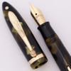Sheaffer Balance Lifetime Petite Fountain Pen - Marine Green,  Lever Filler, 14k Extra Fine Lifetime Nib, White Feed (Excellent, Restored)