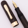 Conklin Crescent 20P Fountain Pen (1920s) - BCHR w GT, Flexible Fine #2 14k Nib (Excellent, Restored)