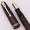 Parker Vacumatic Junior Fountain Pen (1943) - Golden Pearl, Fine Gold Nib (Excellent, Restored)