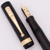 Mabie Todd Swan Eternal 44 E.T.N. Self-Filling - Black Celluloid w GT, Lever Filler, Firm Fine #4 14k Nib (Excellent,  Restored)