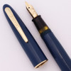 Sheaffer Craftsman (1940s) - Persian Blue w GT, Lever Filler, Medium 14k #33 Nib  (Superior, Restored)