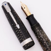 Parker Vacumatic Major Fountain Pen (1944) - Silver Pearl, Medium-Fine Parker Nib (Excellent, Restored)