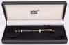 Montblanc Boheme Midsize Non-Retractable - Black with Gold Trim, 14k Broad Nib (Near Mint in Box, Never Inked)