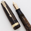 Parker Vacumatic Major Fountain Pen (1946) - Golden Pearl, Extra-Fine Nib (Excellent, Restored)