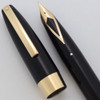 Sheaffer PFM III (1960s) - Black with Gold Trim,  Snorkel Filling System, Fine 14k Nib  (Excellent, Restored)