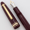 Montblanc Meisterstuck 146R Le Grand Fountain Pen (1990-2003) - Bordeaux w Gold Trim, Piston Fill, 14k Medium Nib (Excellent +, Works Well)