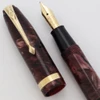 Conway Stewart 84 Fountain Pen (1950s) - Marbled Mauve, Flexible Medium #4 14k Nib (Excellent, Restored)